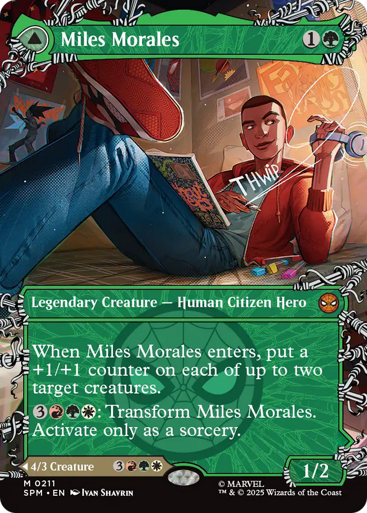 Magic: The Gathering - Miles Morales // Ultimate Spider-Man Foil - Marvel's Spider-Man