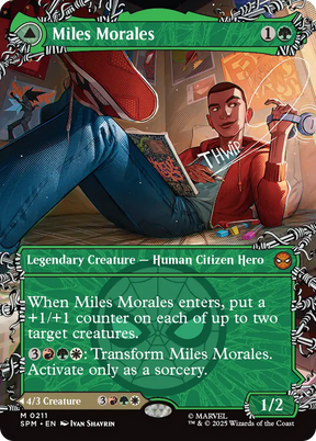 Magic: The Gathering - Miles Morales // Ultimate Spider-Man Foil - Marvel's Spider-Man