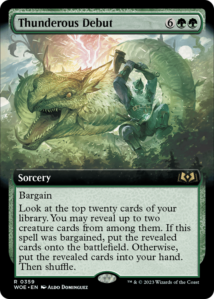 Magic: The Gathering - Thunderous Debut Foil - Wilds of Eldraine