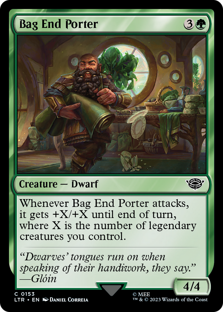 Magic: The Gathering - Bag End Porter Foil - The Lord of the Rings: Tales of Middle-earth