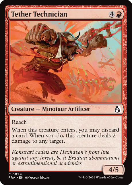 Magic: The Gathering - Tether Technician Foil - Reality Fracture
