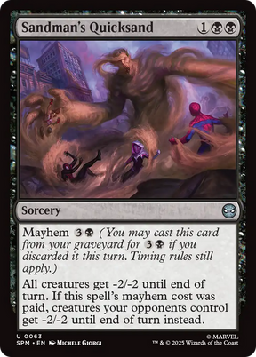 Magic: The Gathering - Sandman's Quicksand Foil - Marvel's Spider-Man