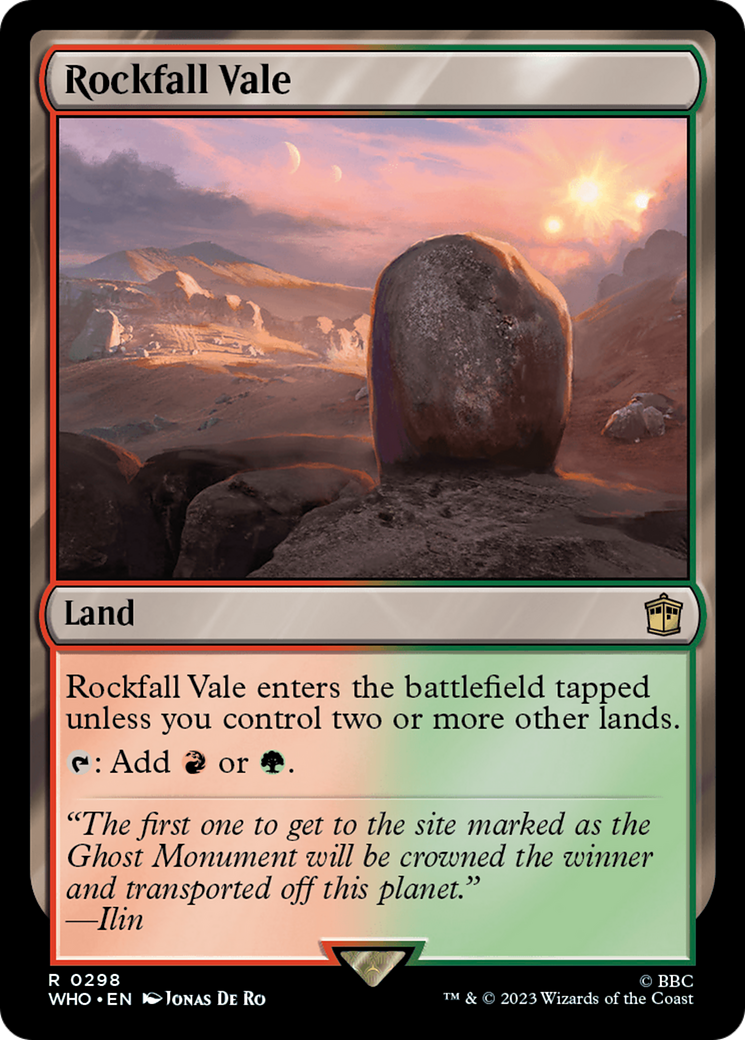 Magic: The Gathering - Rockfall Vale Foil - Doctor Who