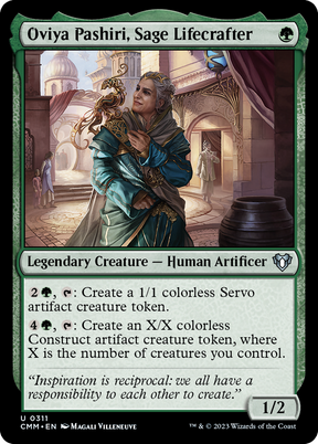 Magic: The Gathering - Oviya Pashiri, Sage Lifecrafter Foil - Commander Masters