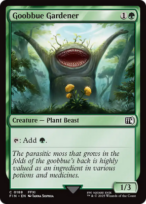 Magic: The Gathering - Goobbue Gardener Foil - Final Fantasy