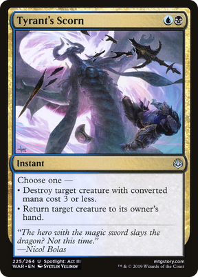 Magic: The Gathering - Tyrant's Scorn Foil - War of the Spark