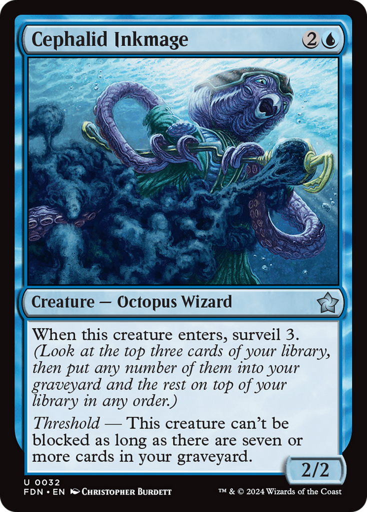 Magic: The Gathering - Cephalid Inkmage - Foundations