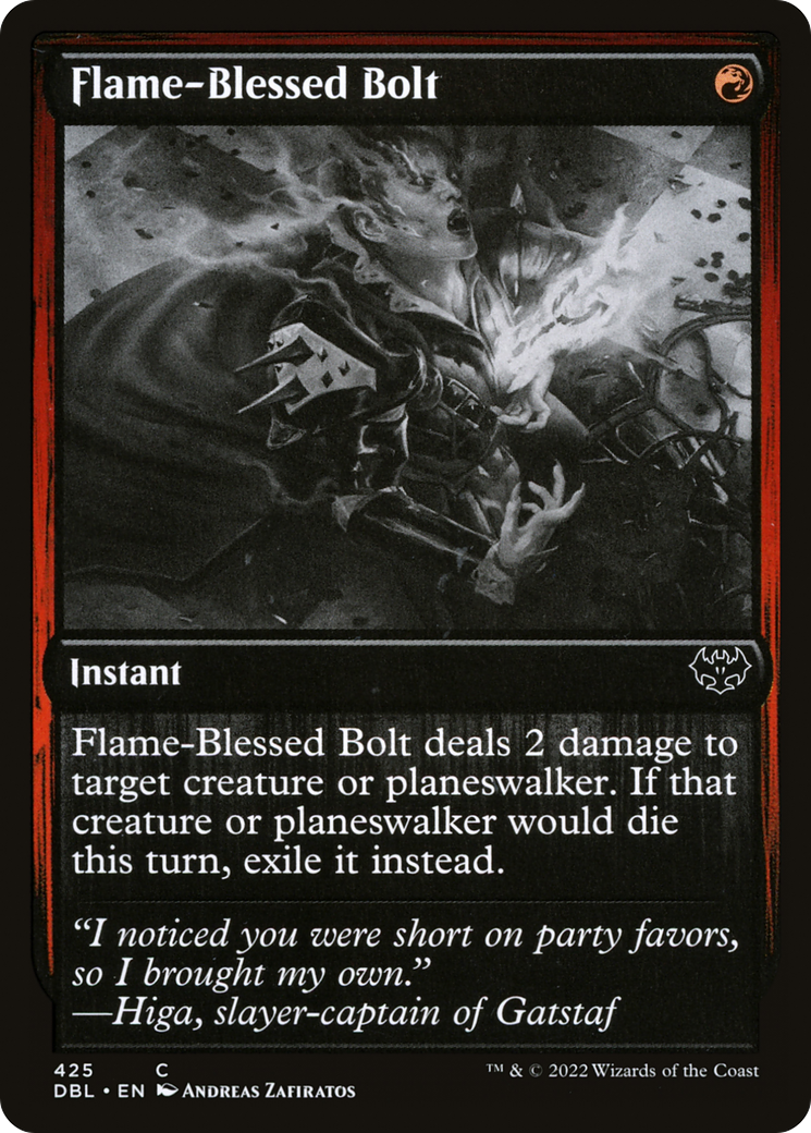 Magic: The Gathering - Flame-Blessed Bolt Foil - Innistrad: Double Feature