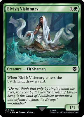Magic: The Gathering - Elvish Visionary - Tales of Middle-earth Commander
