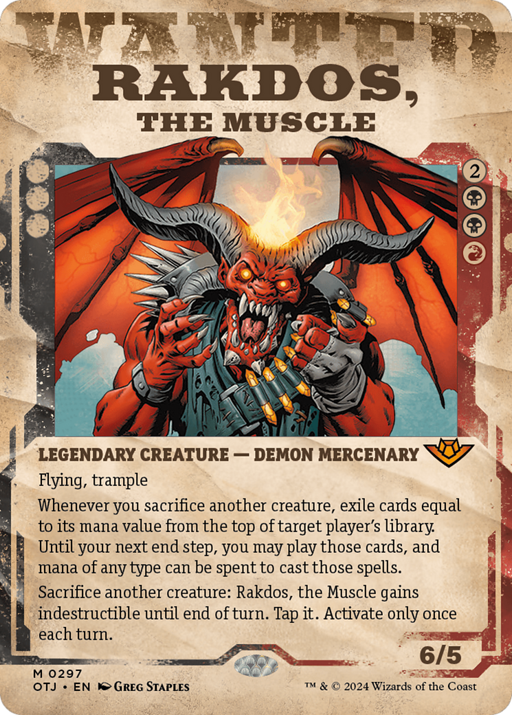 Magic: The Gathering - Rakdos, the Muscle Foil - Outlaws of Thunder Junction