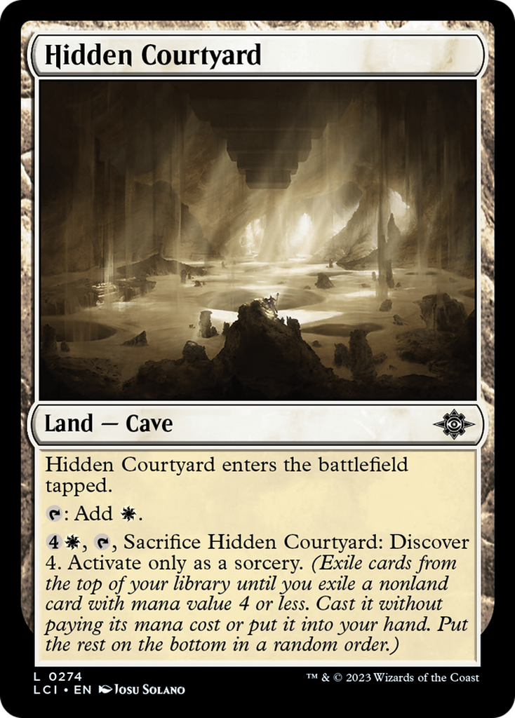 Magic: The Gathering - Hidden Courtyard Foil - The Lost Caverns of Ixalan