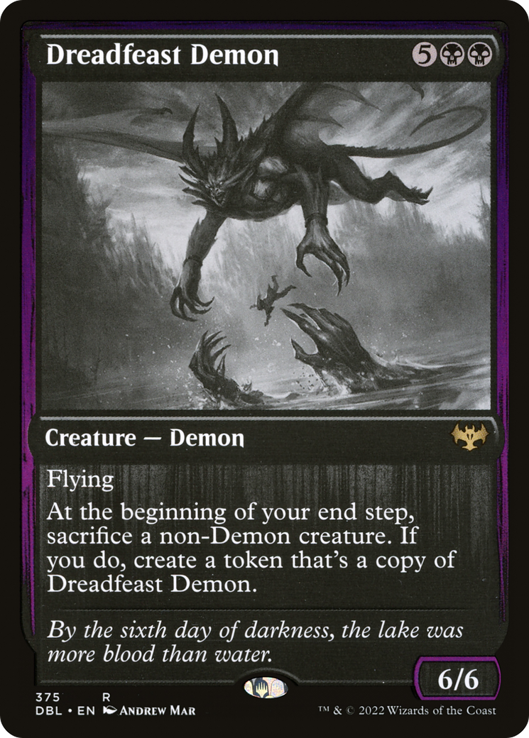 Magic: The Gathering - Dreadfeast Demon Foil - Innistrad: Double Feature