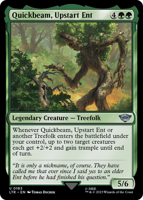 Magic: The Gathering - Quickbeam, Upstart Ent - The Lord of the Rings: Tales of Middle-earth
