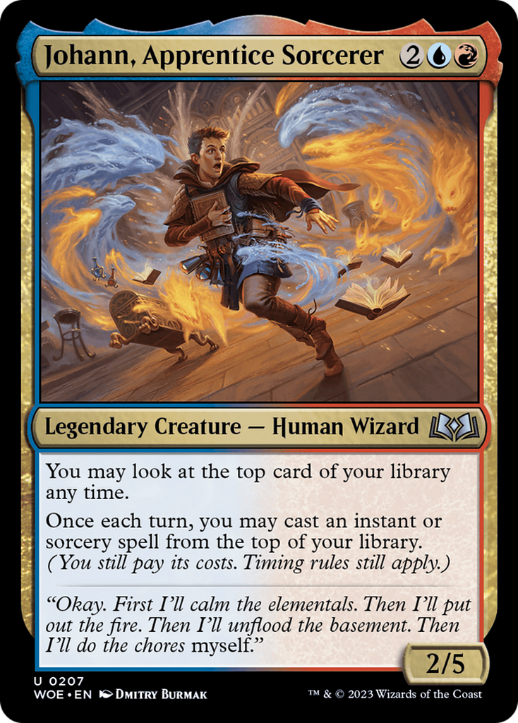 Magic: The Gathering - Johann, Apprentice Sorcerer Foil - Wilds of Eldraine