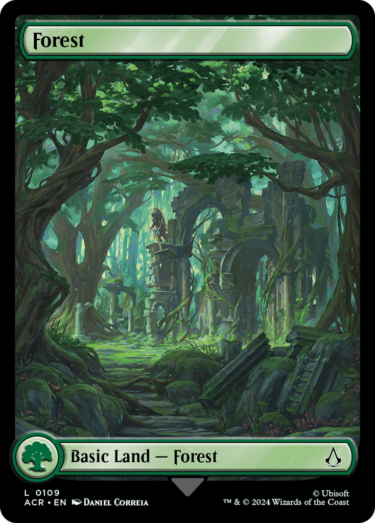 Magic: The Gathering - Forest #109 Foil - Assassin's Creed