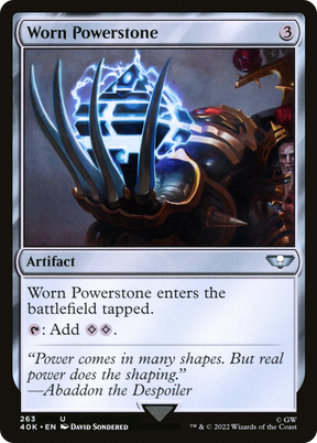 Magic: The Gathering - Worn Powerstone - Warhammer 40000 Commander