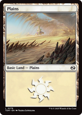 Magic: The Gathering - Plains #278 Foil - Tarkir: Dragonstorm
