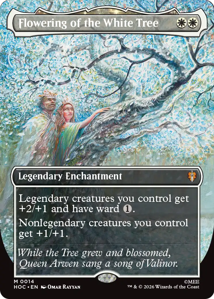 Magic: The Gathering - Flowering of the White Tree Foil - The Hobbit Eternal