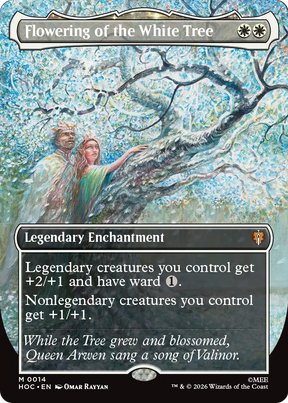 Magic: The Gathering - Flowering of the White Tree Foil - The Hobbit Eternal