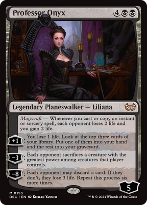 Magic: The Gathering - Professor Onyx - Duskmourn: House of Horror Commander