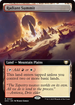Magic: The Gathering - Radiant Summit - Edge of Eternities Commander