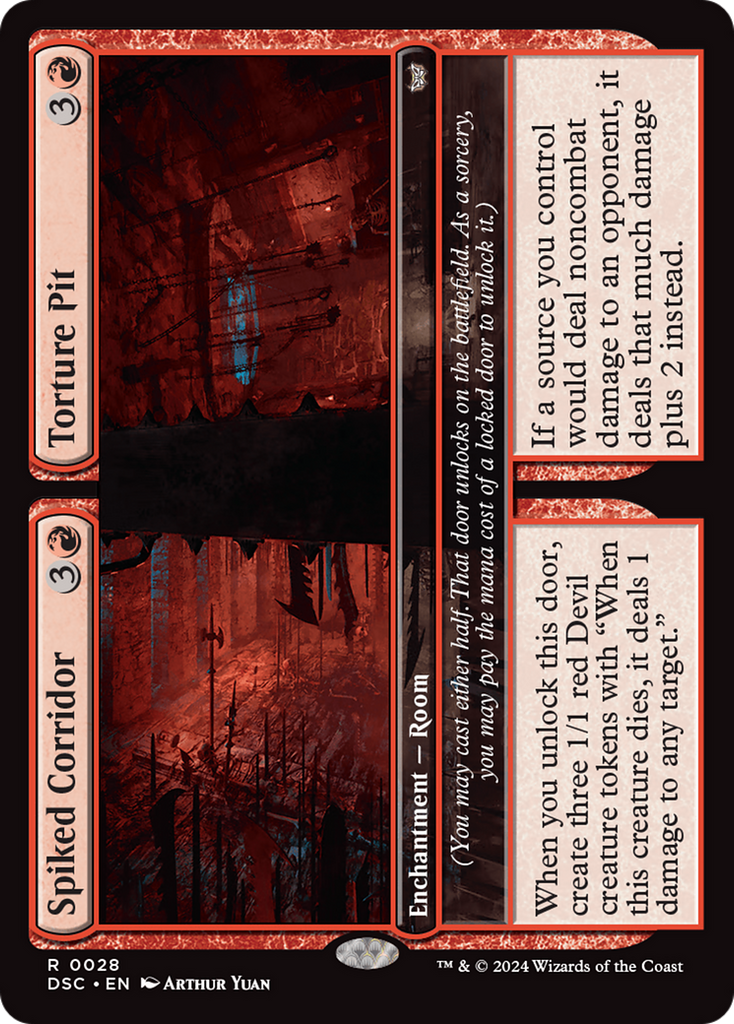 Magic: The Gathering - Spiked Corridor // Torture Pit - Duskmourn: House of Horror Commander