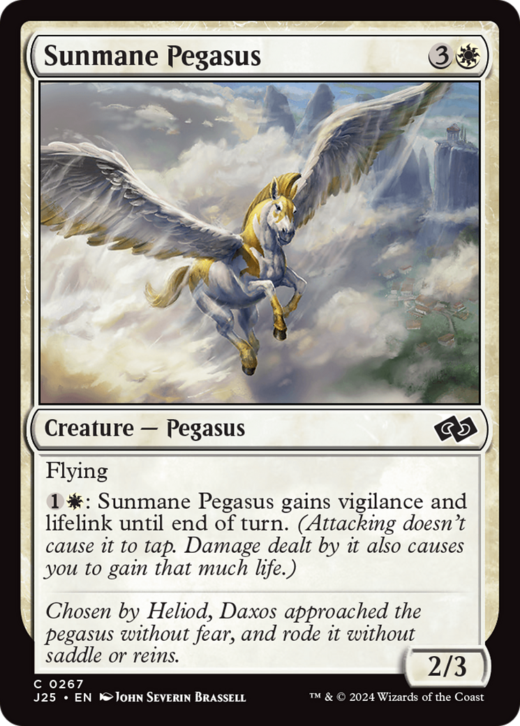 Magic: The Gathering - Sunmane Pegasus - Foundations Jumpstart