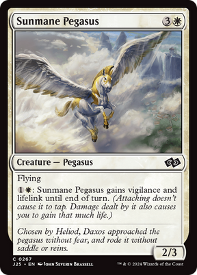 Magic: The Gathering - Sunmane Pegasus - Foundations Jumpstart