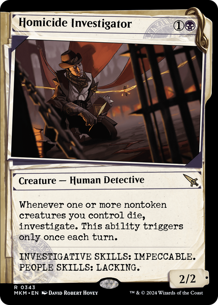 Magic: The Gathering - Homicide Investigator Foil - Murders at Karlov Manor