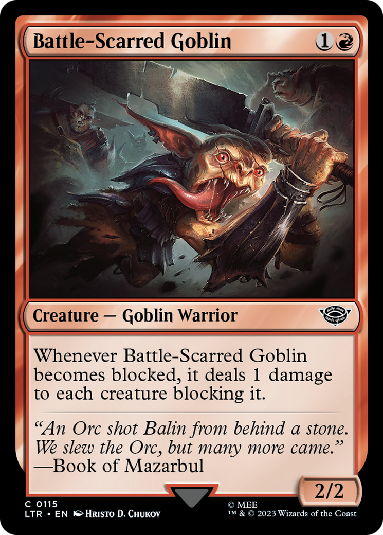 Magic: The Gathering - Battle-Scarred Goblin Foil - The Lord of the Rings: Tales of Middle-earth