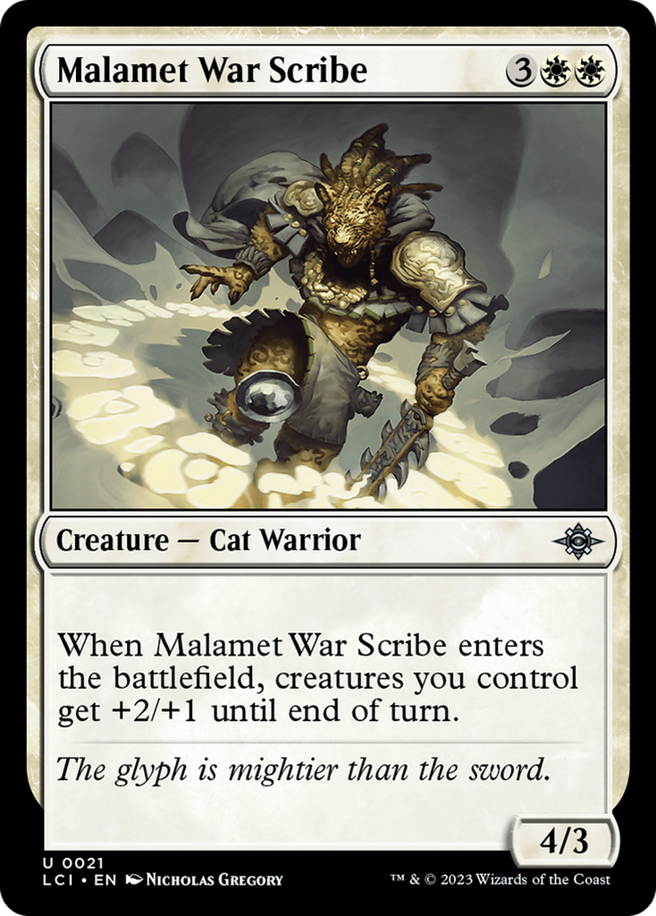 Magic: The Gathering - Malamet War Scribe Foil - The Lost Caverns of Ixalan