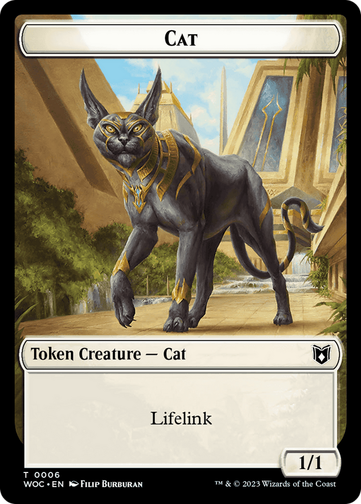 Magic: The Gathering - Cat Token - Wilds of Eldraine Commander Tokens