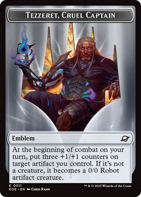 Magic: The Gathering - Tezzeret, Cruel Captain Emblem - Edge of Eternities Tokens
