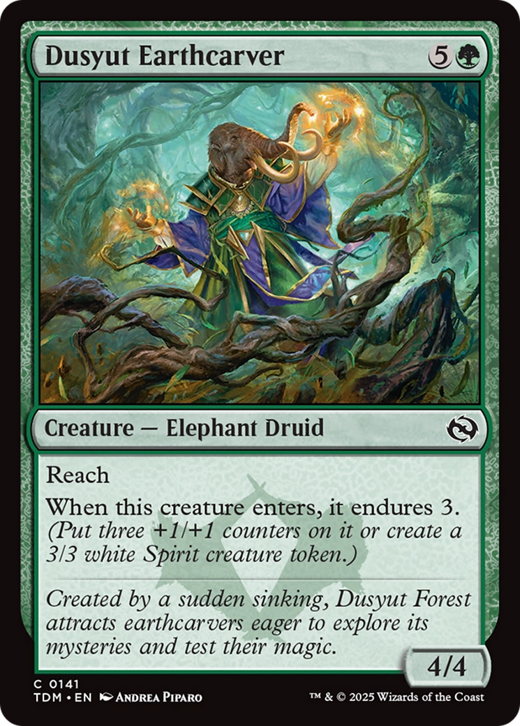 Magic: The Gathering - Dusyut Earthcarver Foil - Tarkir: Dragonstorm