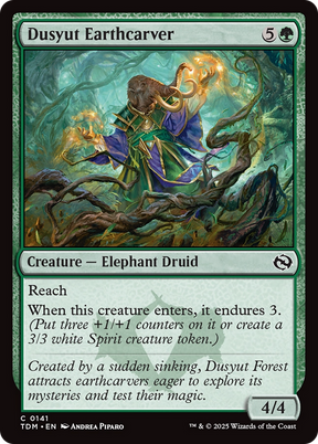Magic: The Gathering - Dusyut Earthcarver Foil - Tarkir: Dragonstorm