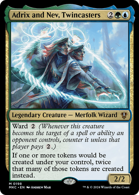 Magic: The Gathering - Adrix and Nev, Twincasters - Murders at Karlov Manor Commander