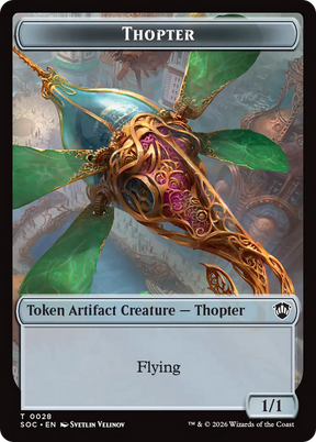Magic: The Gathering - Thopter Token - Secrets of Strixhaven Commander Tokens