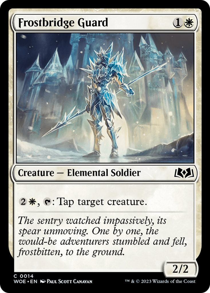 Magic: The Gathering - Frostbridge Guard Foil - Wilds of Eldraine