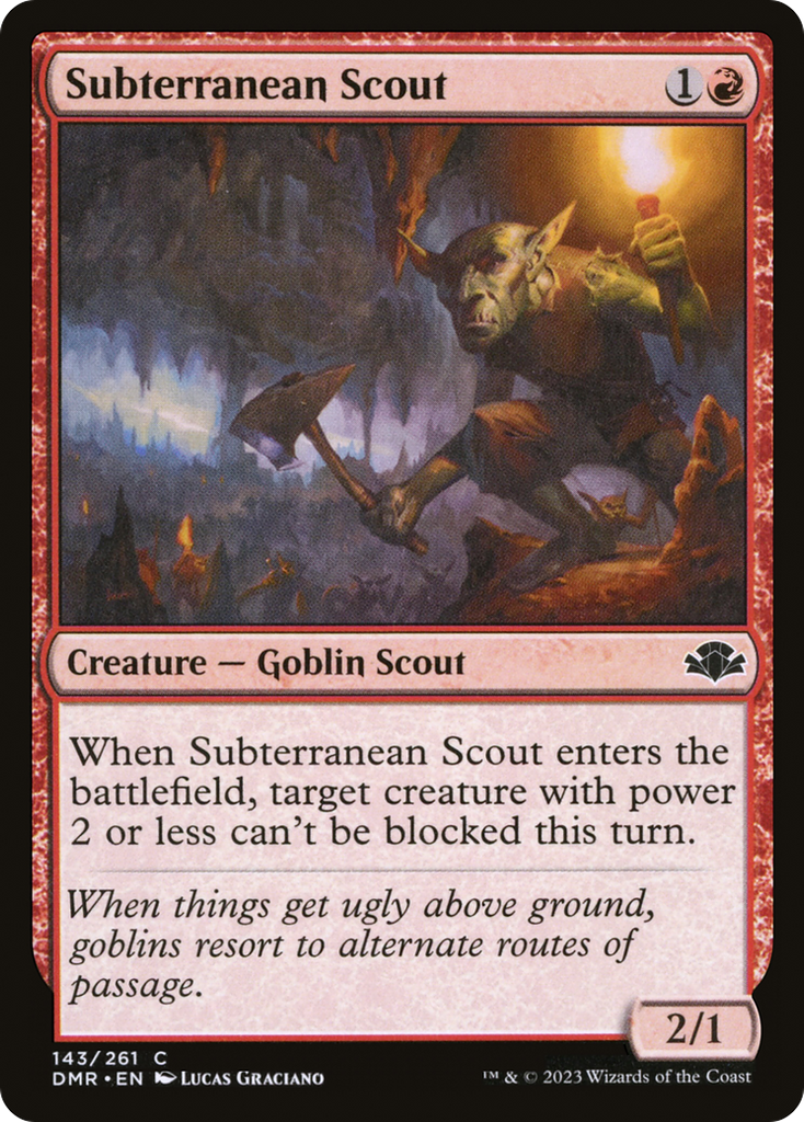 Magic: The Gathering - Subterranean Scout Foil - Dominaria Remastered