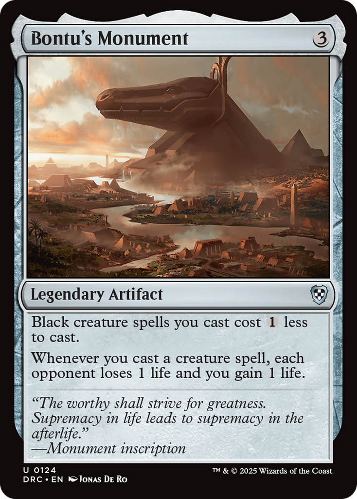 Magic: The Gathering - Bontu's Monument - Aetherdrift Commander