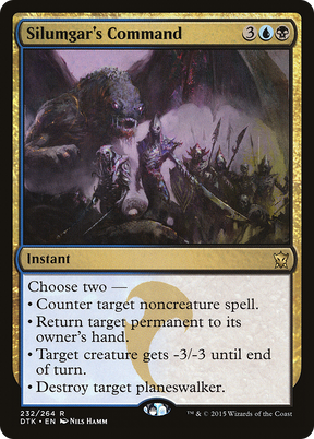 Magic: The Gathering - Silumgar's Command Foil - Dragons of Tarkir