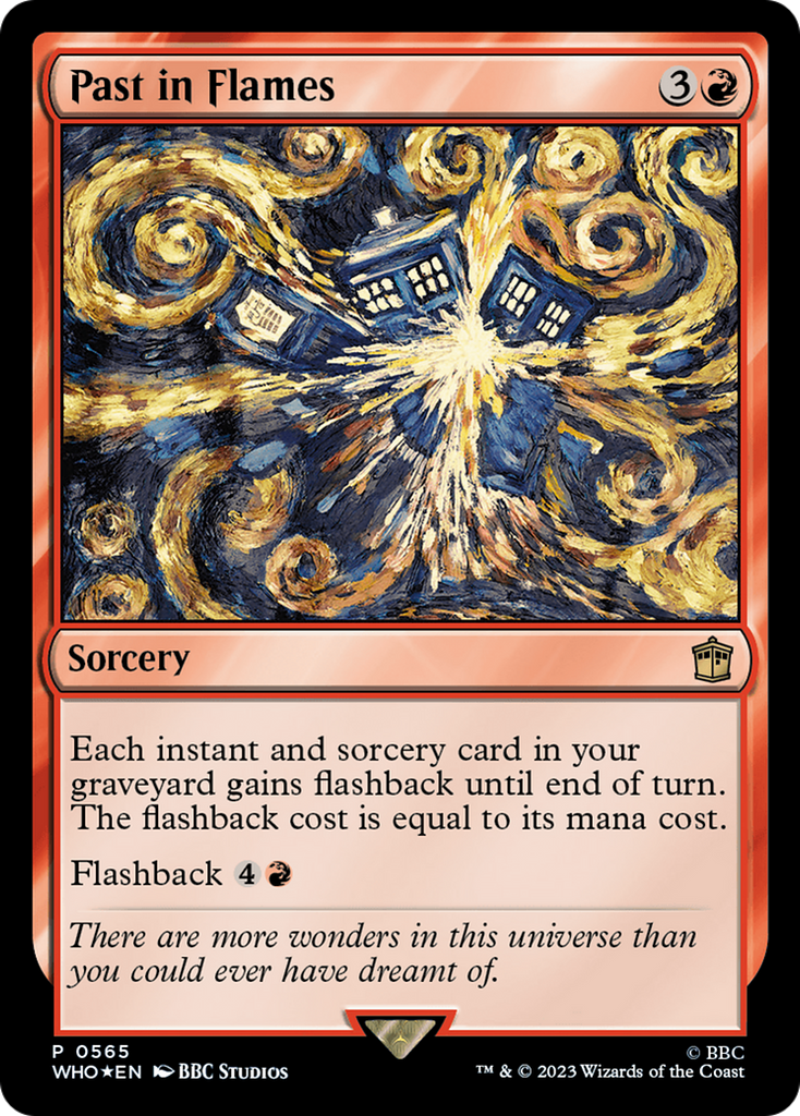 Magic: The Gathering - Past in Flames Foil - Doctor Who