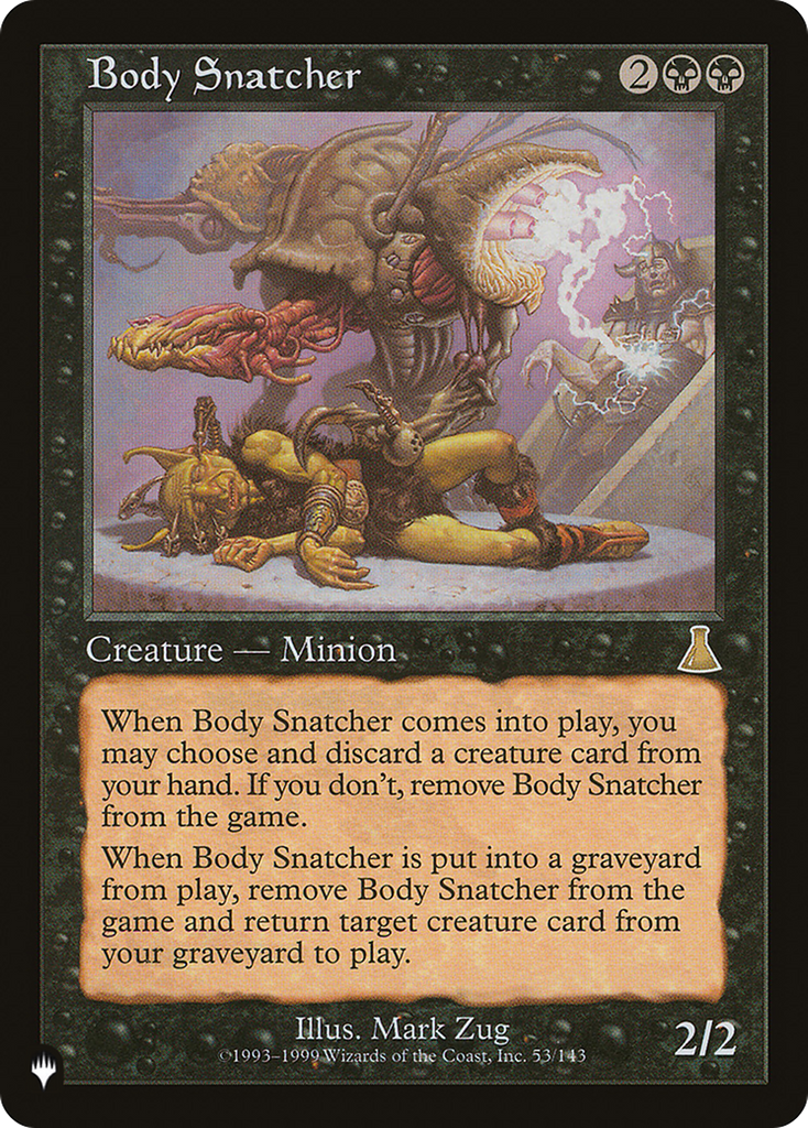 Magic: The Gathering - Body Snatcher - The List