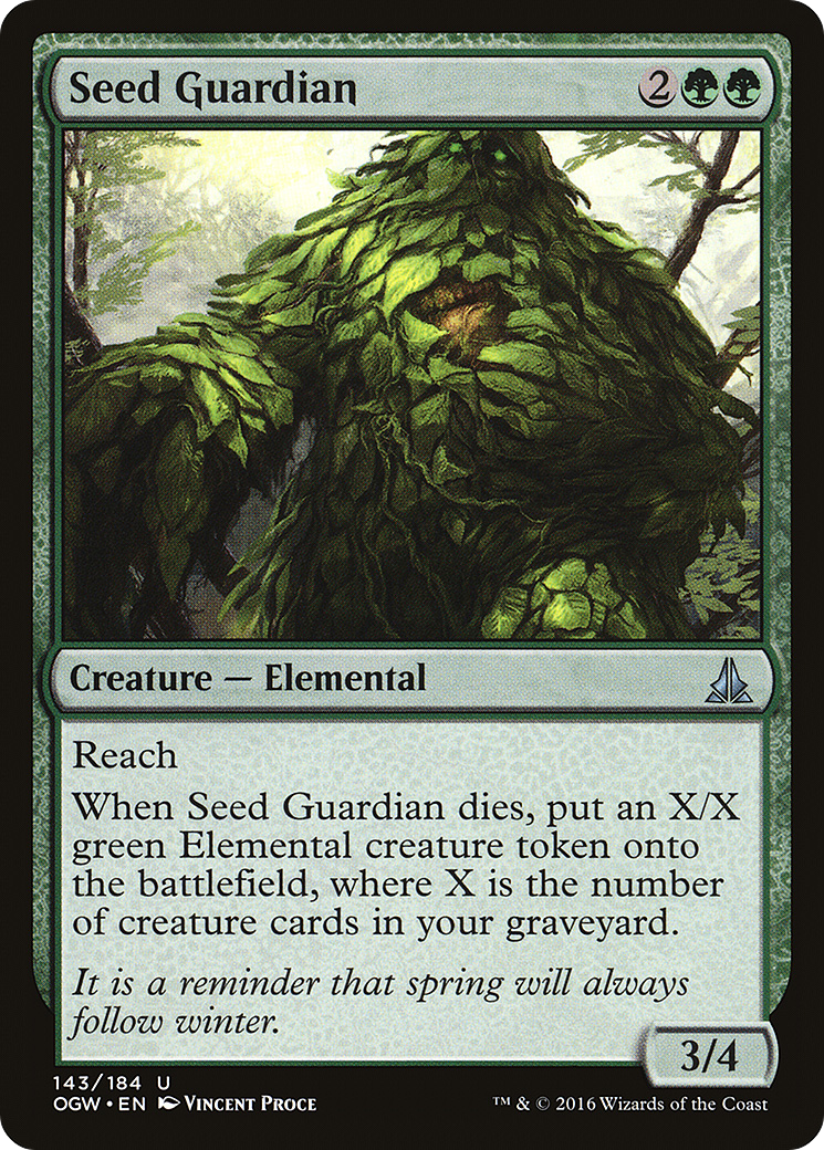 Magic: The Gathering - Seed Guardian Foil - Oath of the Gatewatch