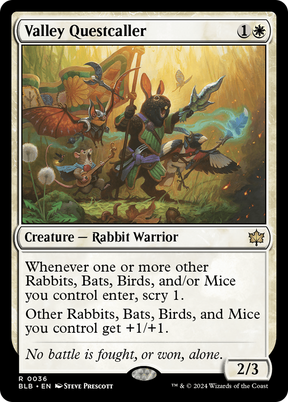 Magic: The Gathering - Valley Questcaller Foil - Bloomburrow