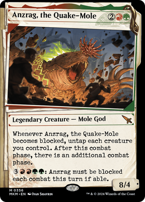 Magic: The Gathering - Anzrag, the Quake-Mole Foil - Murders at Karlov Manor