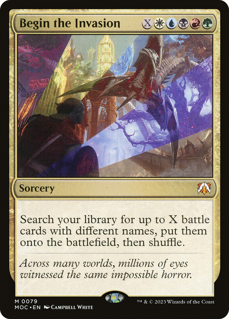 Magic: The Gathering - Begin the Invasion Foil - March of the Machine Commander