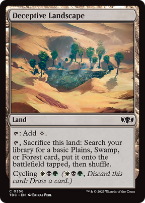 Magic: The Gathering - Deceptive Landscape - Tarkir: Dragonstorm Commander