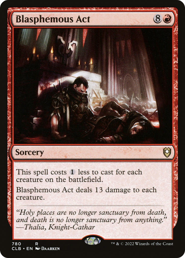 Magic: The Gathering - Blasphemous Act - Commander Legends: Battle for Baldur's Gate