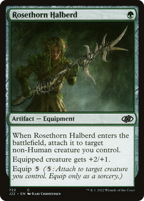 Magic: The Gathering - Rosethorn Halberd - Jumpstart 2022